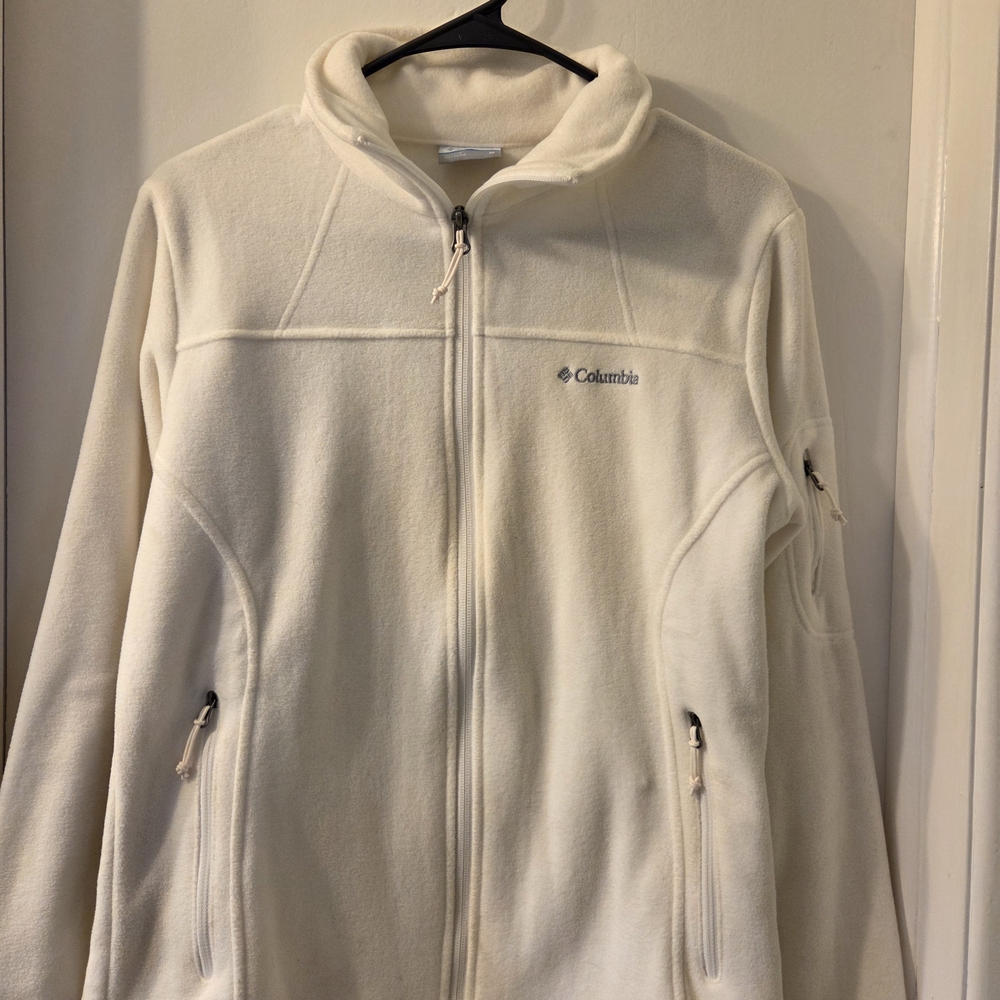 Columbia Women's White Fleece Ski Jacket